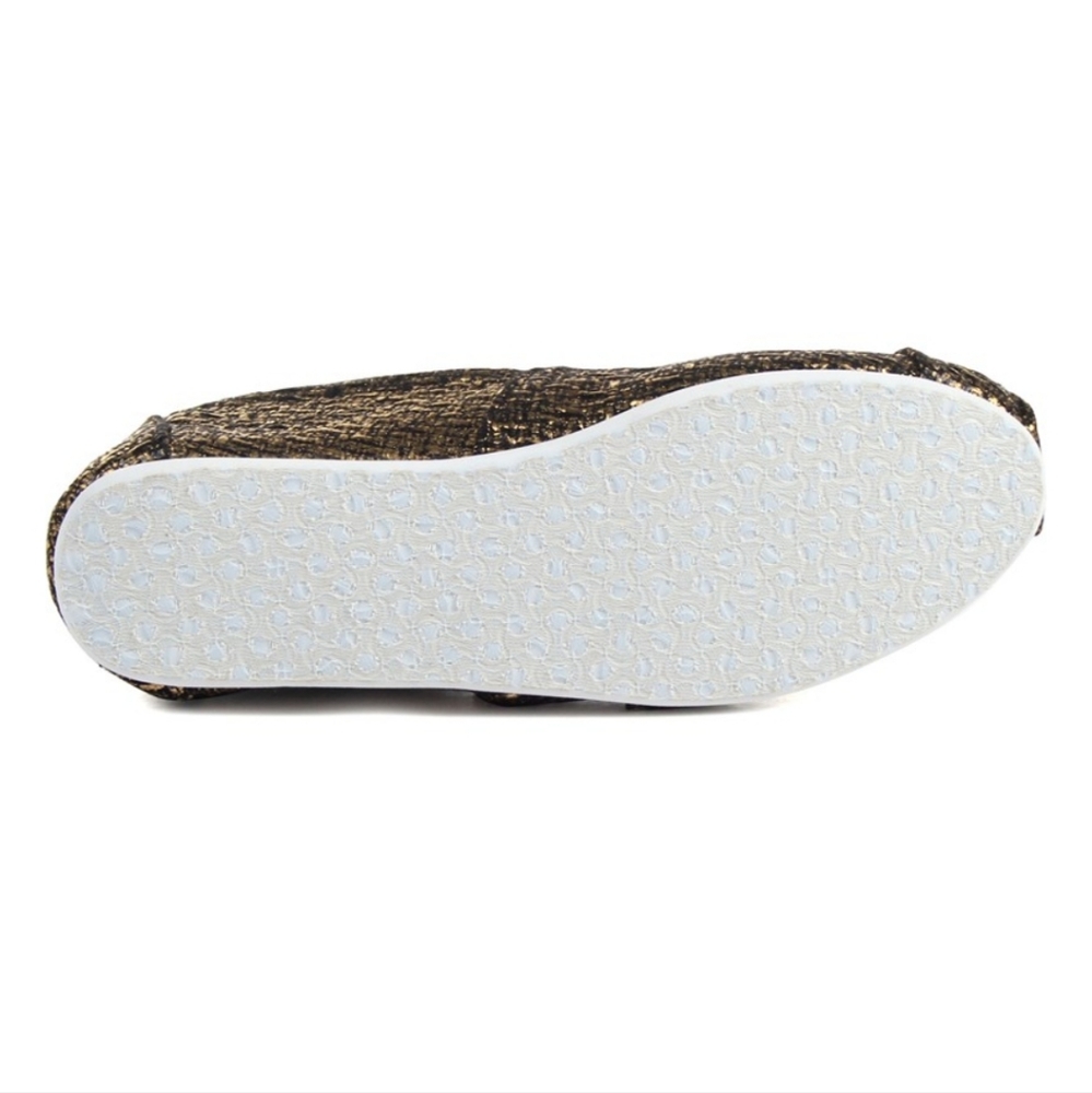 TOMS for Women: Classic Bronze/Gold GlitterĀ Slip on Shoe sz 6 - Picture 8 of 10